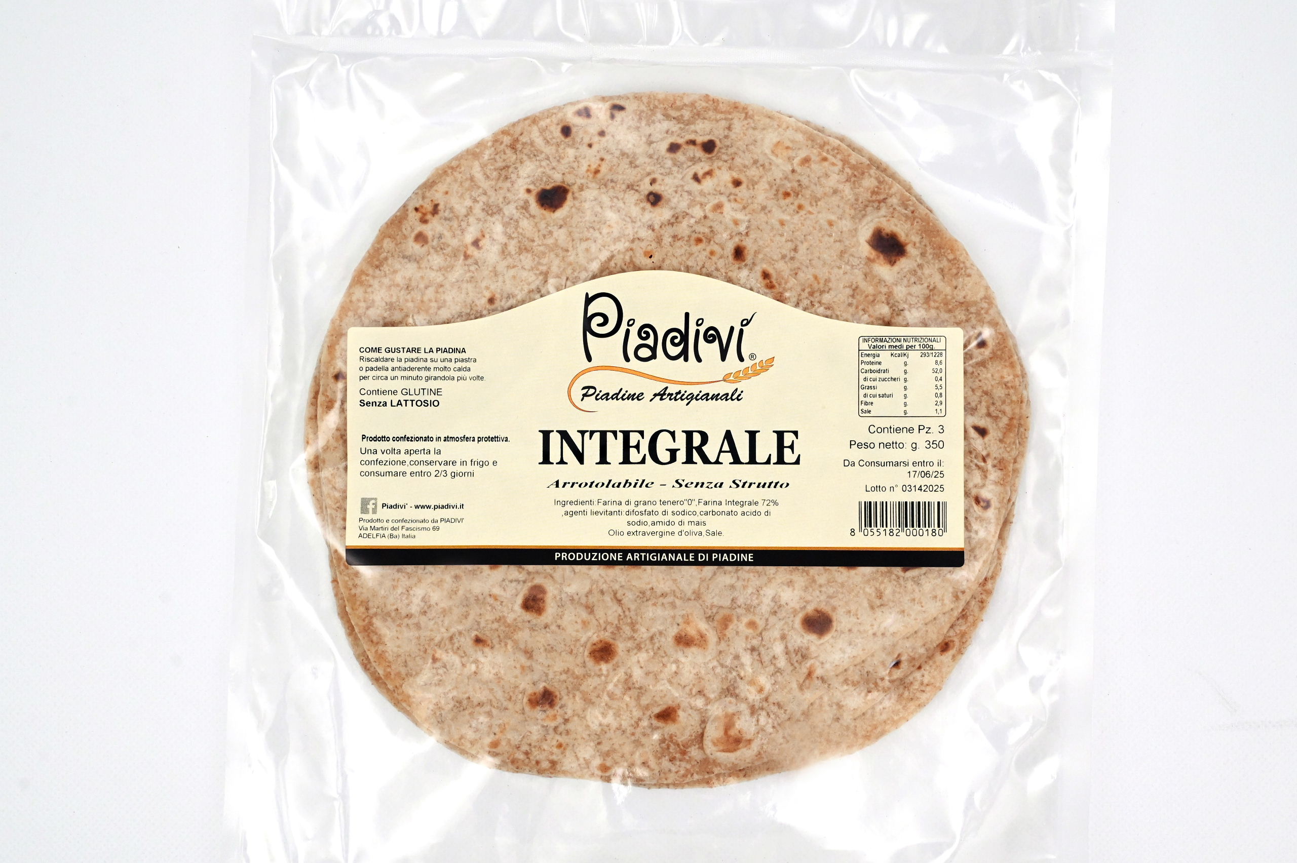 Piadine integrali